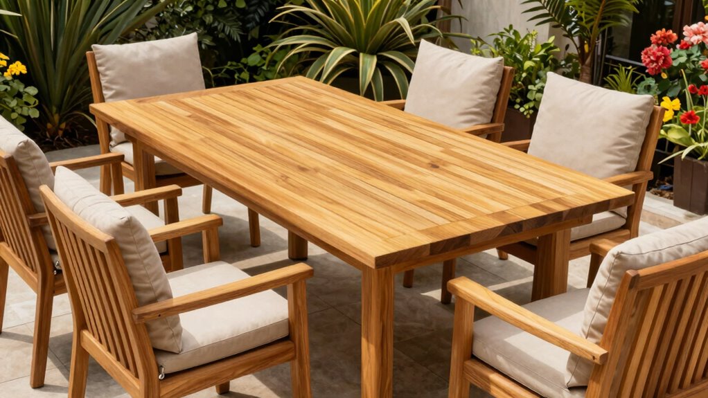 top teak patio sets