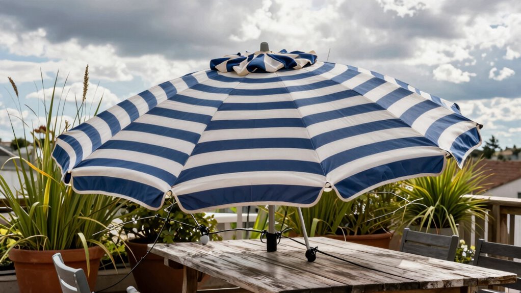 weatherproof umbrellas with anchoring
