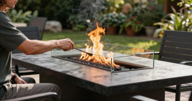 7 Best Rectangular Fire Pit Table With Glass Wind Guard in 2026