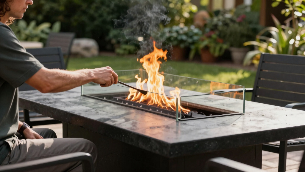 7 Best Rectangular Fire Pit Table With Glass Wind Guard in 2026