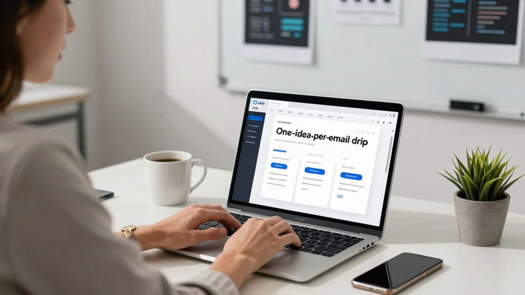 One-idea-per-email drip platform for developer onboarding