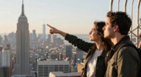 Couple On Empire State Building