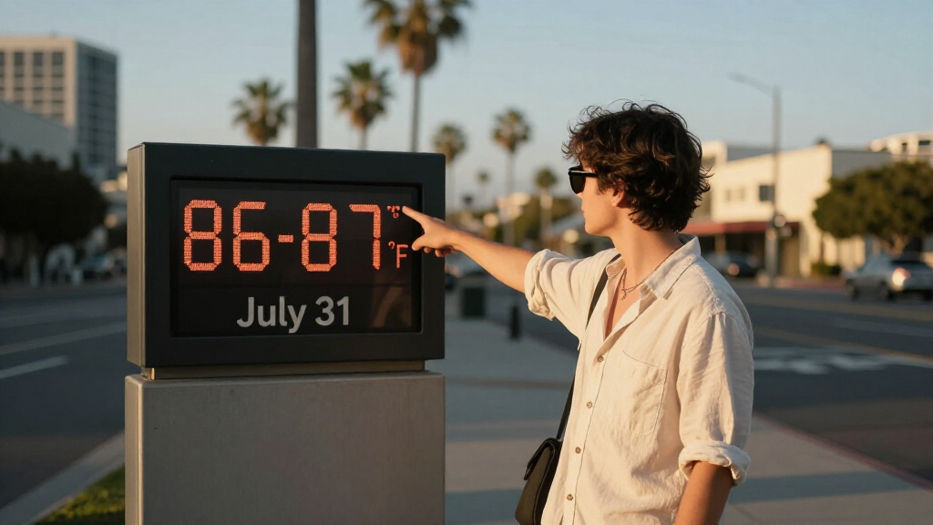 Will The Highest Temperature In Los Angeles Be Between 86-87°F On July 31?