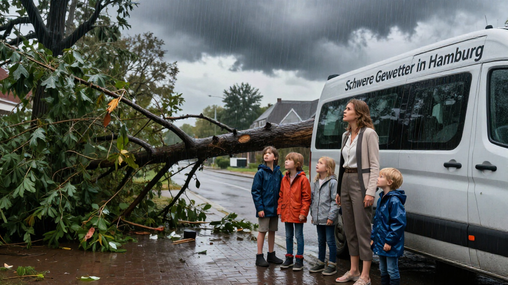 Schwere Gewitter In Hamburg: Baum Kracht Auf Familien-Van – Kinder Eingeschlossen - Mopo.de